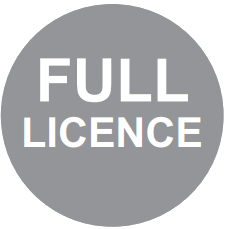 Open Licence plate used during driving class